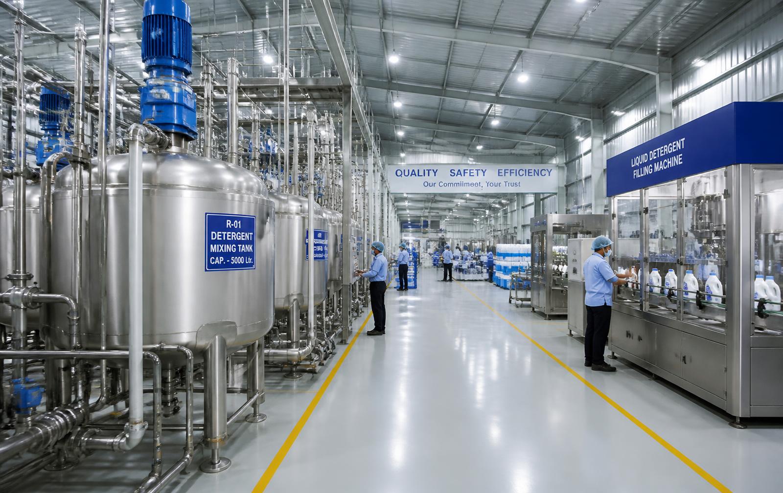 Toàn cảnh khu vực sản xuất nhà máy Hùng Phát